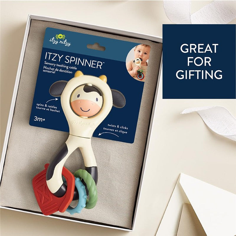 Itzy Ritzy - Spinner Rattle Cow Image 5