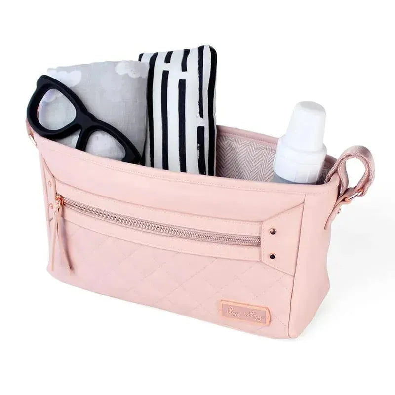 Itzy Ritzy - Adjustable Stroller Caddy/Organizer, Blush Image 2