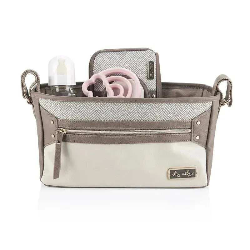 Itzy Ritzy - Stroller Caddy Vanilla Latte Image 6