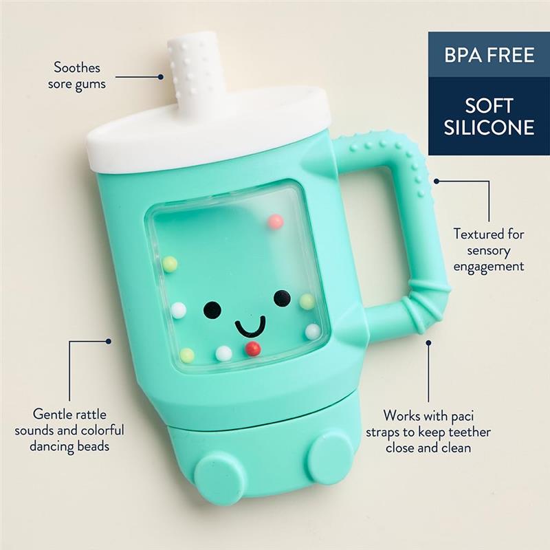 Itzy Ritzy - Sweetie Shake Plus™ Teething + Rattle Toy, Tumbler Image 3