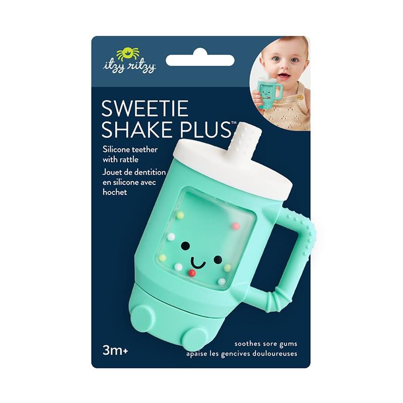 Itzy Ritzy - Sweetie Shake Plus™ Teething + Rattle Toy, Tumbler Image 6