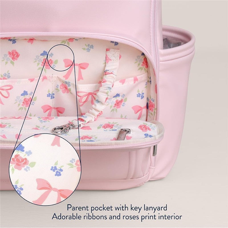 Itzy Ritzy Boss Plus™ Backpack Diaper Bag - Ribbons & Roses Image 10