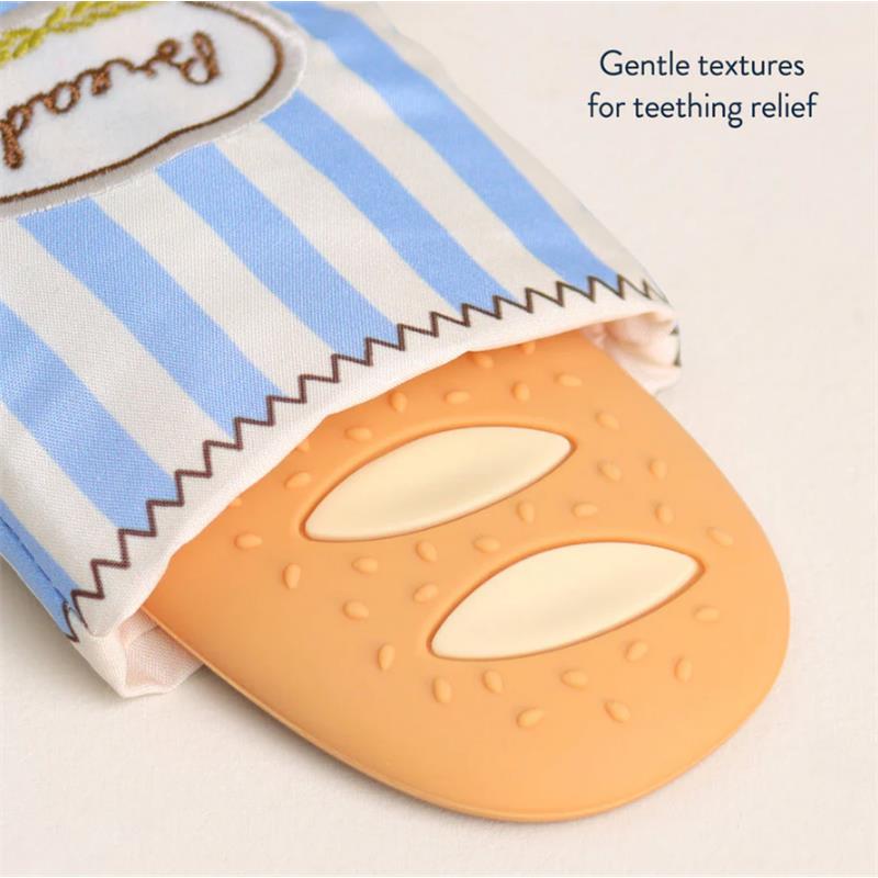 Itzy Ritzy Teensy Crinkle Silicone Sensory Teether - Baguette Image 4