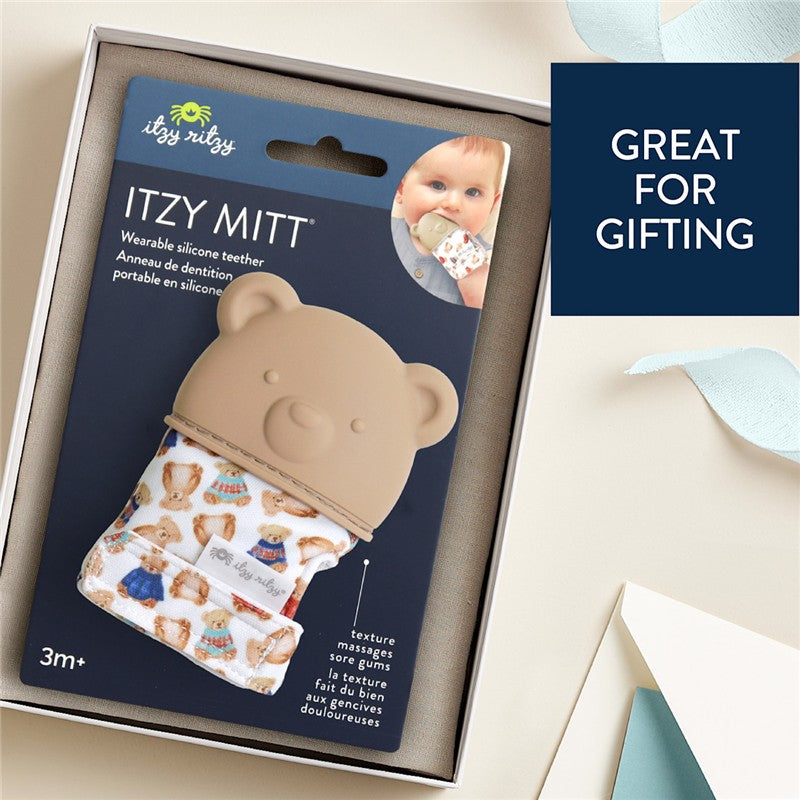 Itzy Ritzy Teething Mitt - Classic Bears Image 6