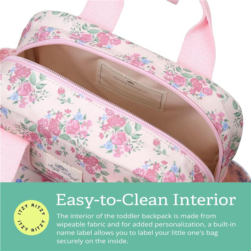 Itzy Ritzy Toddler Backpack Ribbons & Roses Image 5