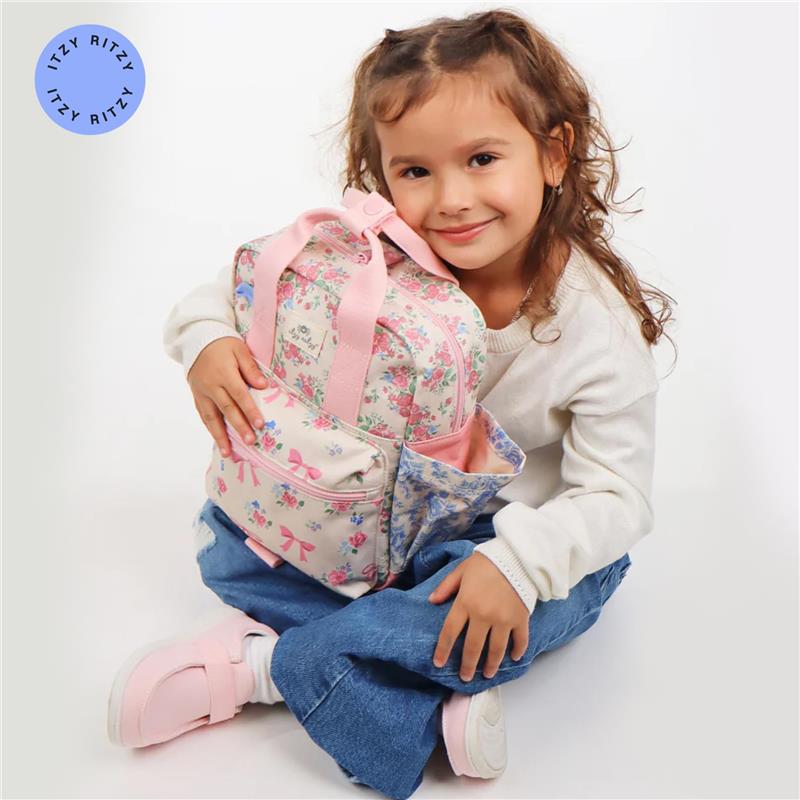 Itzy Ritzy Toddler Backpack Ribbons & Roses Image 7
