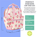 Itzy Ritzy Toddler Backpack Strawberry Image 3