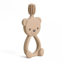 Itzy Ritzy Toothbrush 360-Degree Training Toothbrush - Toast Bear Image 1