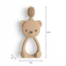 Itzy Ritzy Toothbrush 360-Degree Training Toothbrush - Toast Bear Image 6