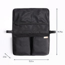 Itzy Ritzy Travel Organizer with 3 Pockets & 4 Toy Loops - Black Image 8