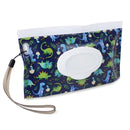 Itzy Ritzy - Travel Pouch Wipes Case Raining Dinos Image 1