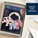 Itzy Ritzy Trio™ Multi-Textured Silicone Teether Bows Image 6