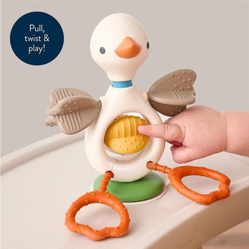 Itzy Ritzy Twist & Bop High Chair Sensory Activity Toy - Goose Image 3