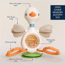 Itzy Ritzy Twist & Bop High Chair Sensory Activity Toy - Goose Image 4