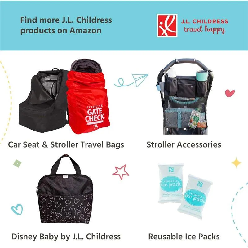 J.L. Childress - 6 Bottle Cooler, Insulated Breastmilk Cooler & Lunch Bag for Baby Food & Bottles Image 2