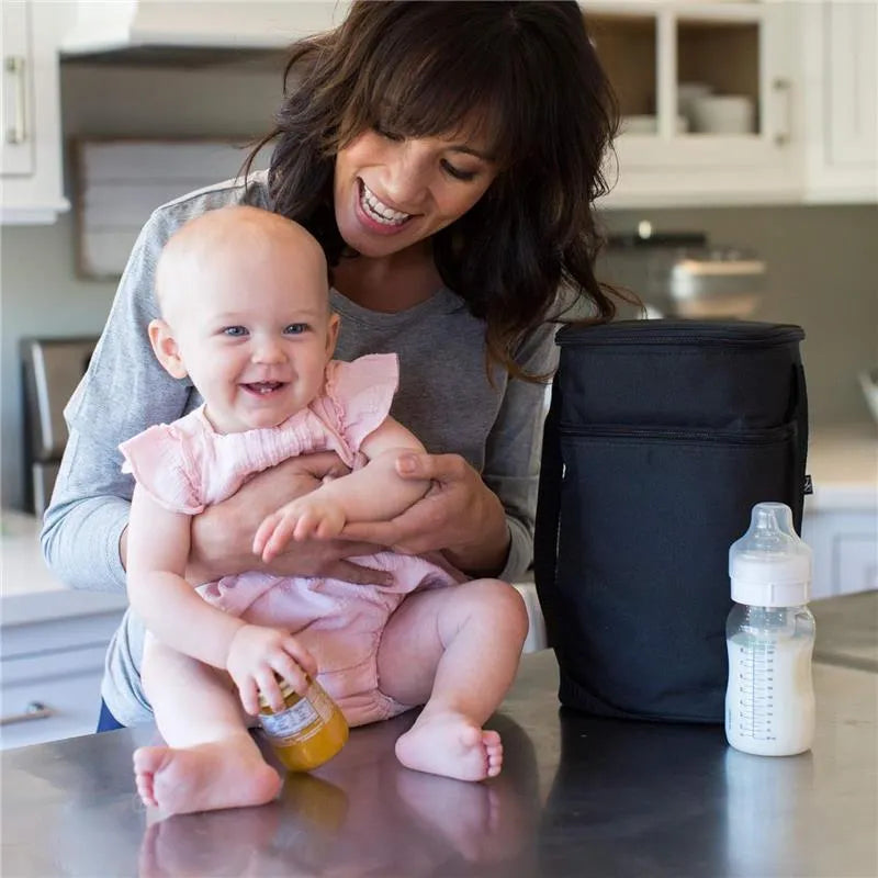 J.L. Childress - 6 Bottle Cooler, Insulated Breastmilk Cooler & Lunch Bag for Baby Food & Bottles Image 7