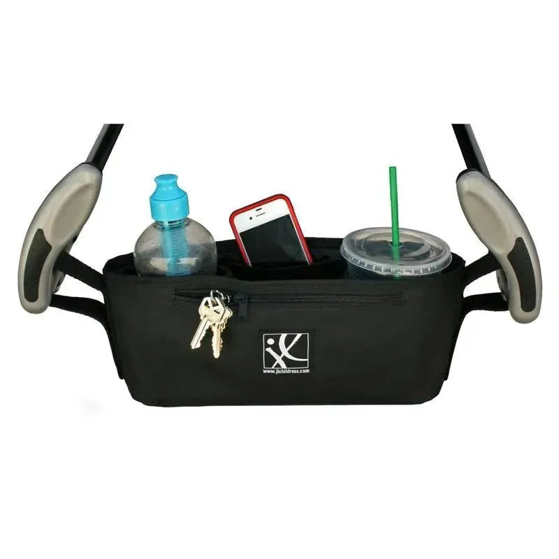 J.L. Childress Cargo 'N Drinks Parent Tray, Black Image 1