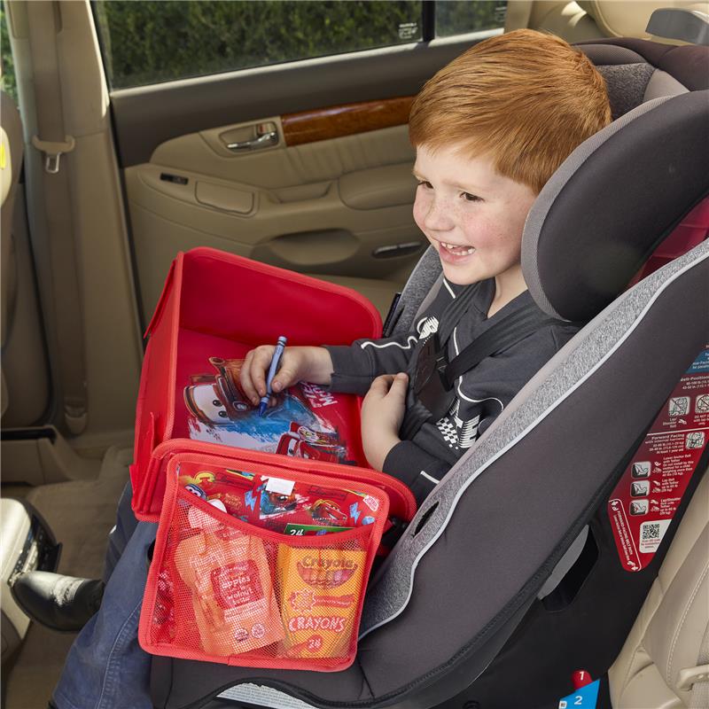 J. L. Childress Disney Baby 3-IN-1 Toddler Travel Tray and Tablet Holder, Cars  Image 4