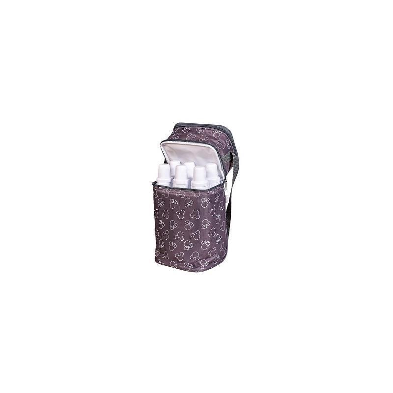 J.L Childress Insulated 6-Bottle Cooler, Mickey Minnie Grey Image 4