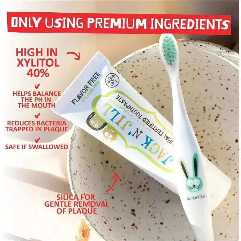 Jack N' Jill - Natural Toothpaste for Babies & Toddlers, Flavor Free 1.76 Oz Image 3