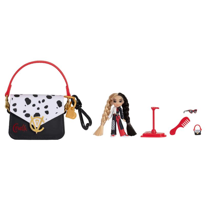 Jakks - Disney Ily Tote-ILY-Teenies 2.25 inch Tall Cruella Inspired Doll with Matching Purse Image 3