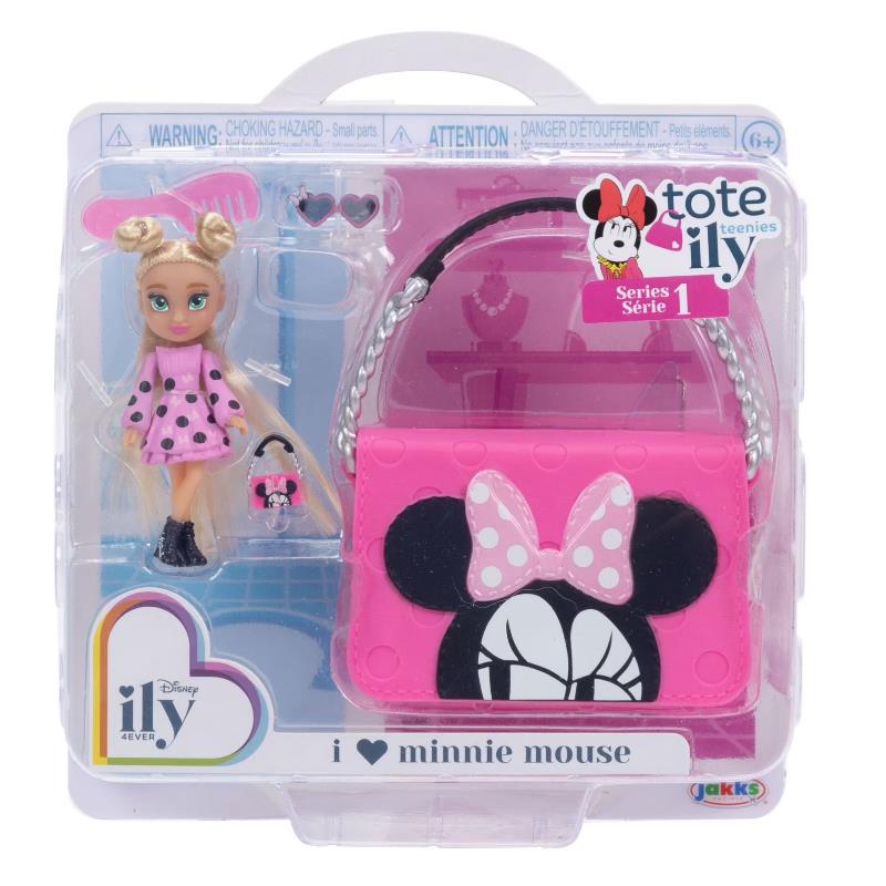 Jakks - Disney Ily Tote-ILY-Teenies 2.25 inch Tall Minnie Inspired Doll with Matching Purse Image 2