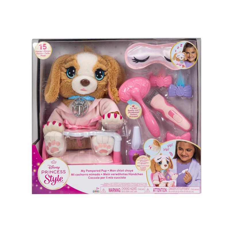 Jakks - Disney Princess Style Collection My Pampered Pup Kids Nurturing Pretend Play Set Image 4