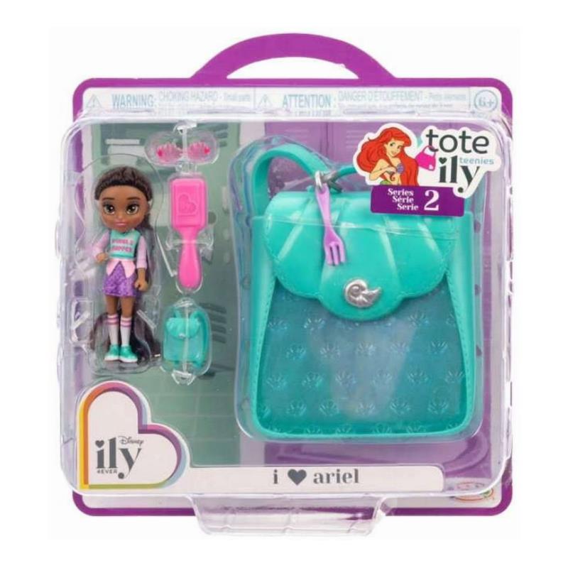 Jakks - Disney Tote Ily Teenies Series 2 I Love Ariel Mini Doll Image 2