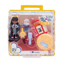 Disney ILY 4ever Tote-ILY Teenies Remy set featuring a doll with accessories including a red bag, cooking tools, and a Remy figure.