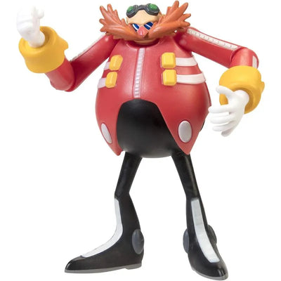 Dr. Eggman action figure from Jakks, featuring red outfit, goggles, and detailed facial features.