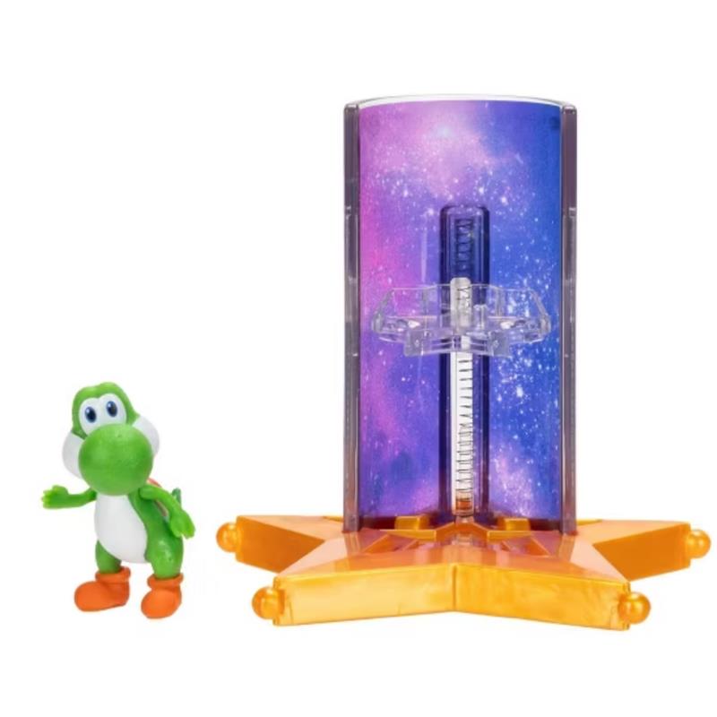 Jakks The Super Mario Galaxy Movie, 1.5” Mini Figure with Star Launcher Accessory, Yoshi Image 3