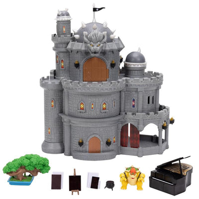 Jakks The Super Mario Galaxy Movie – 12 Deluxe Three-Story Bowser Castle Playset Image 1