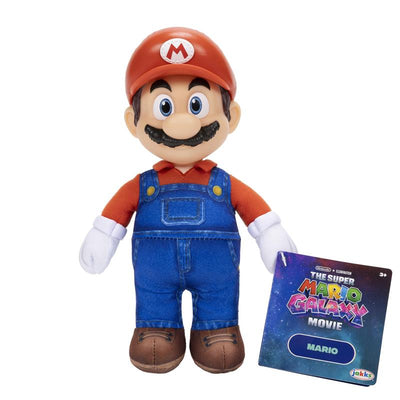 Jakks The Super Mario Galaxy Movie 9 Inches Plush Figure, Mario Image 1