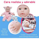 Jc Toys - Berenguer Boutique Soft Body Baby Doll Open/Close Eyes. Animal Theme Pink. Window Box Image 3
