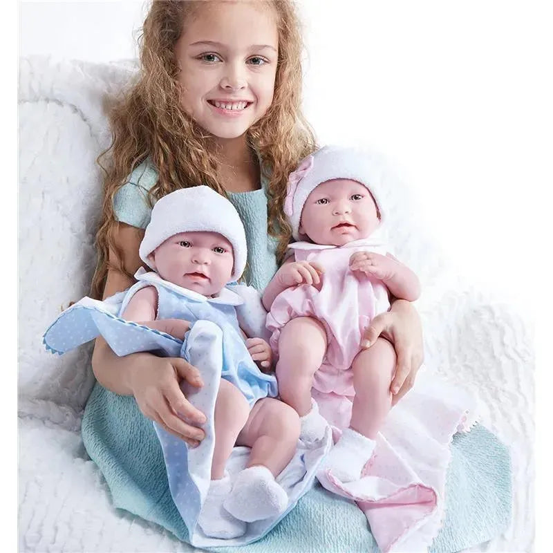 JC Toys La Newborn Realistic 17 REAL BOY Baby Doll, Blue Layette Image 3