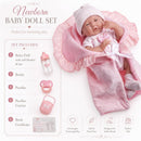 JC Toys La Newborn Soft Body Boutique Baby Doll - 15.5-Inch Pink Image 4