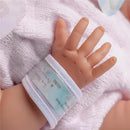 JC Toys La Newborn Real Girl Baby Doll Pink Knit Outfit & Accessories Image 7