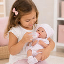 JC Toys La Newborn Real Girl Baby Doll Pink Knit Outfit & Accessories Image 9