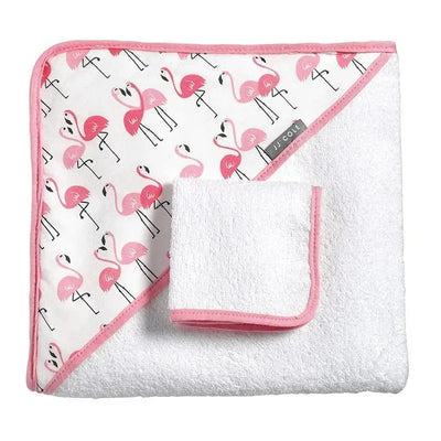 JJ Cole - Hooded Towel, Flamingos Image 1