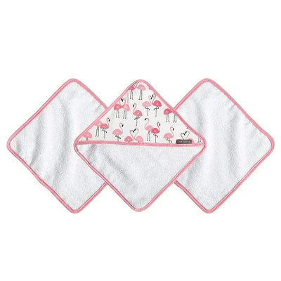 JJ Cole Washcloth Set - Flamingo Image 1