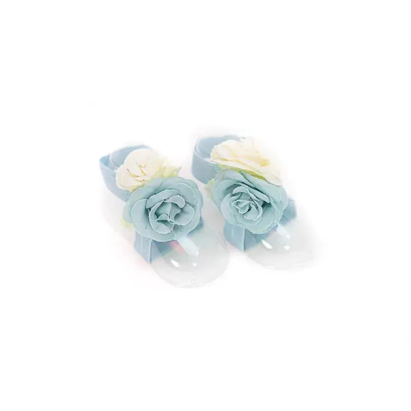 Jlika - Newborn Girl Tutu Set Skirt With Headband Infant Outfit - Blue Image 4