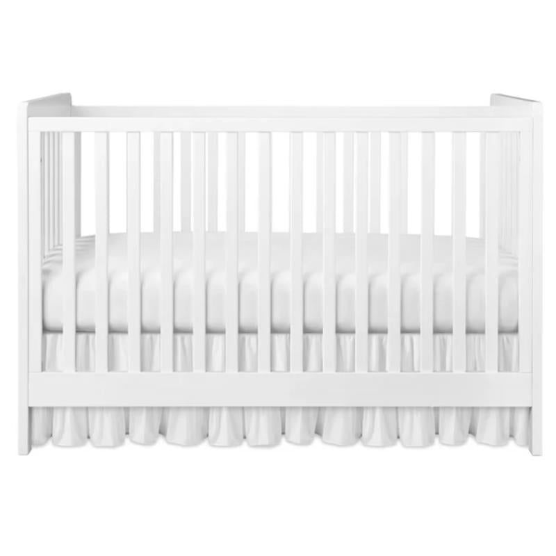 Jlika - Ruffled Crib Skirt For Baby Bed, White Image 1