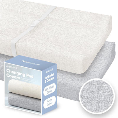 Jool Baby - Change Pad Cover Wave, White/Gray Image 1