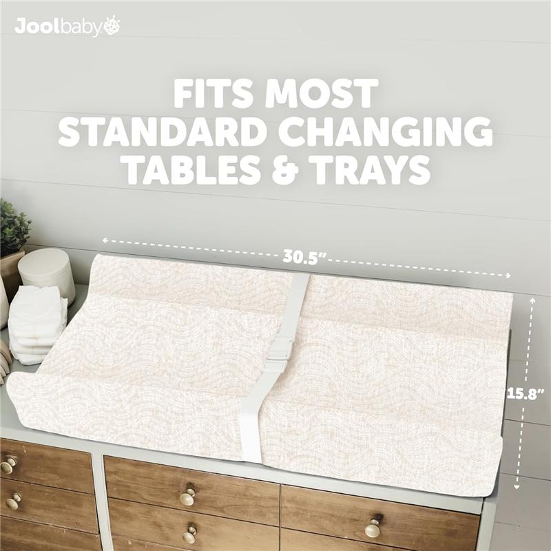 Jool Baby - Changing Pad Wave, Off White Image 5