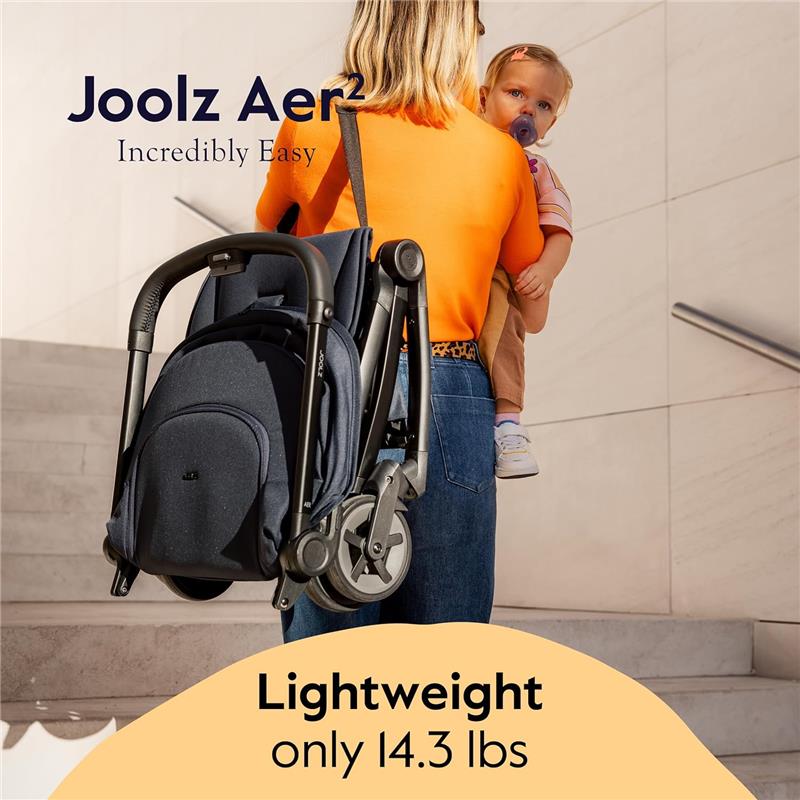 Joolz - Aer² Lightweight Compact Stroller, Stone Grey Image 6