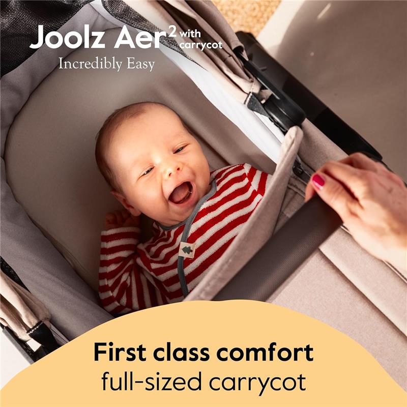 Joolz Aer2 Foldable Bassinet, Hazel Brown Image 4