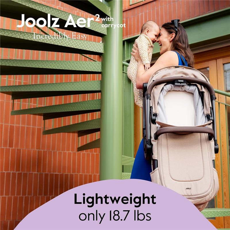 Joolz Aer2 Foldable Bassinet, Space Black Image 3