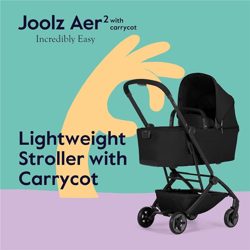 Joolz Aer2 Foldable Bassinet, Space Black Image 5