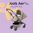 Joolz Aer2 Nest-to-Seat Accessory for Newborn-to-Toddler, Chassis Not Included, Sandy Taupe Image 8