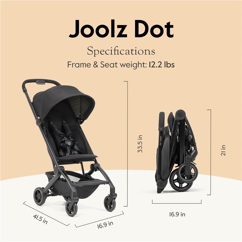 Joolz Dot Ultra Lightweight Travel Stroller, Dune Beige Image 2